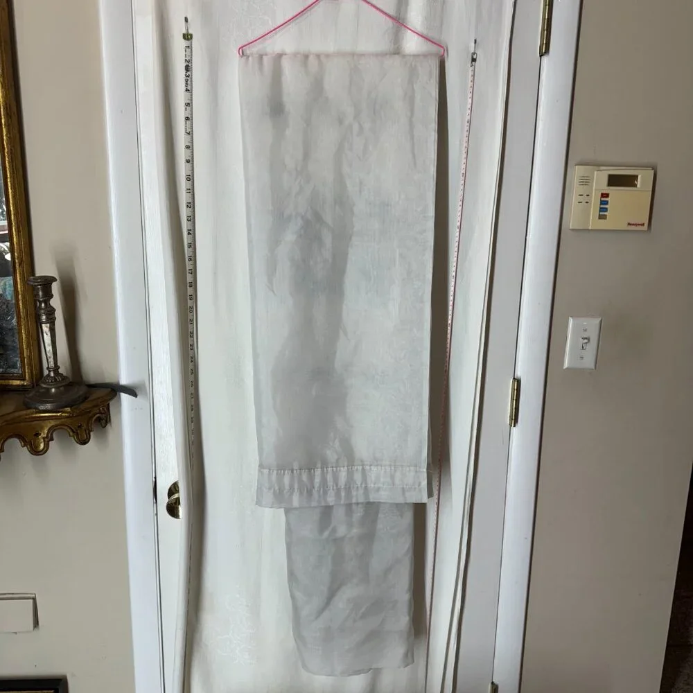 Vintage Embroidered Curtain Panel